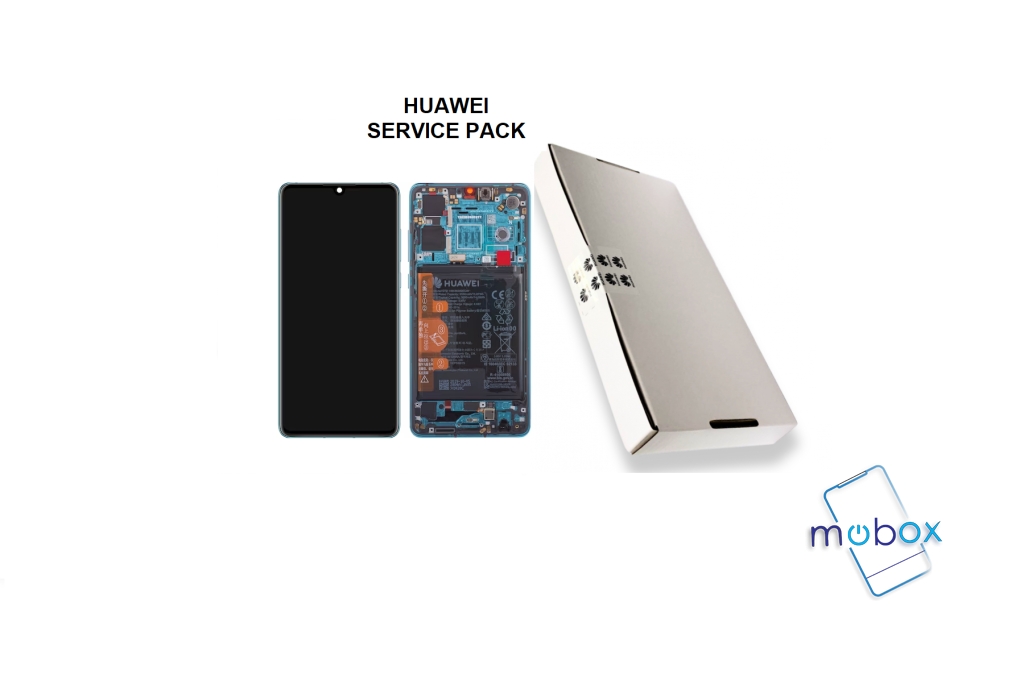 Huawei P30 / ELE-L29, ELE-L09 /Service Pack/ Full Original/ LCD Дисплей+ Рамка+ Батерия/ Blue