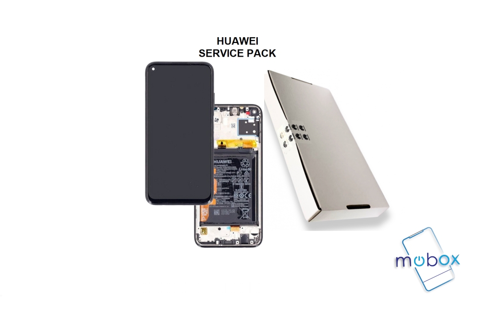 Huawei P40 Lite /JNY-LX1, JNY-Lxx/ Service Pack/ Full Original/ LCD Дисплей+ Рамка+ Батерия/Black