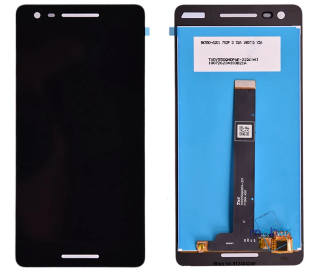 Nokia 2.1 TA-1080, TA-1092, TA-1084, TA-1093, TA-1086 LCD Дисплей+Тъч скрийн черен