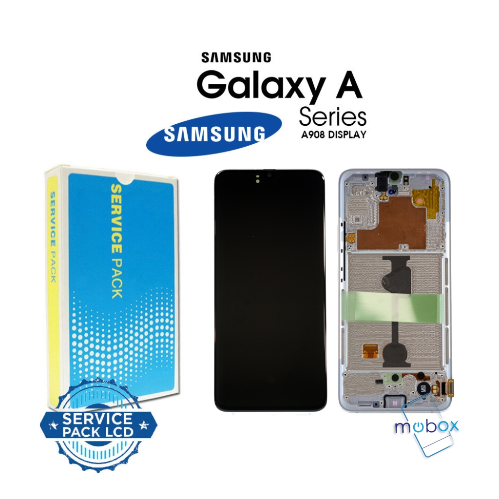 Samsung Galaxy A90 5G/ SM-A908 /Service Pack/ Full Original/ LCD Дисплей+ Рамка/ White