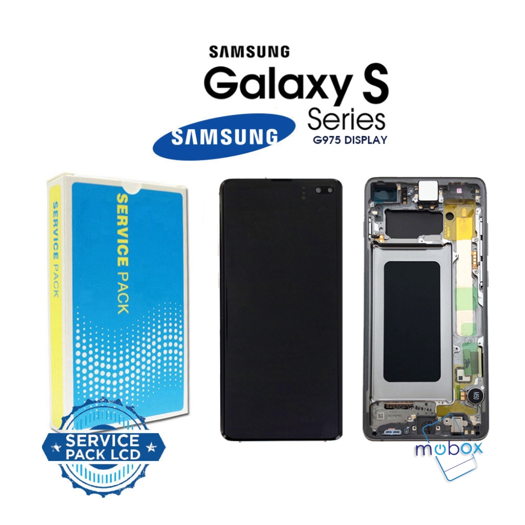 Samsung Galaxy S10 Plus / G975, SM-G975F / /Service Pack/ Renewed /LCD Дисплей+ Рамка/ Black