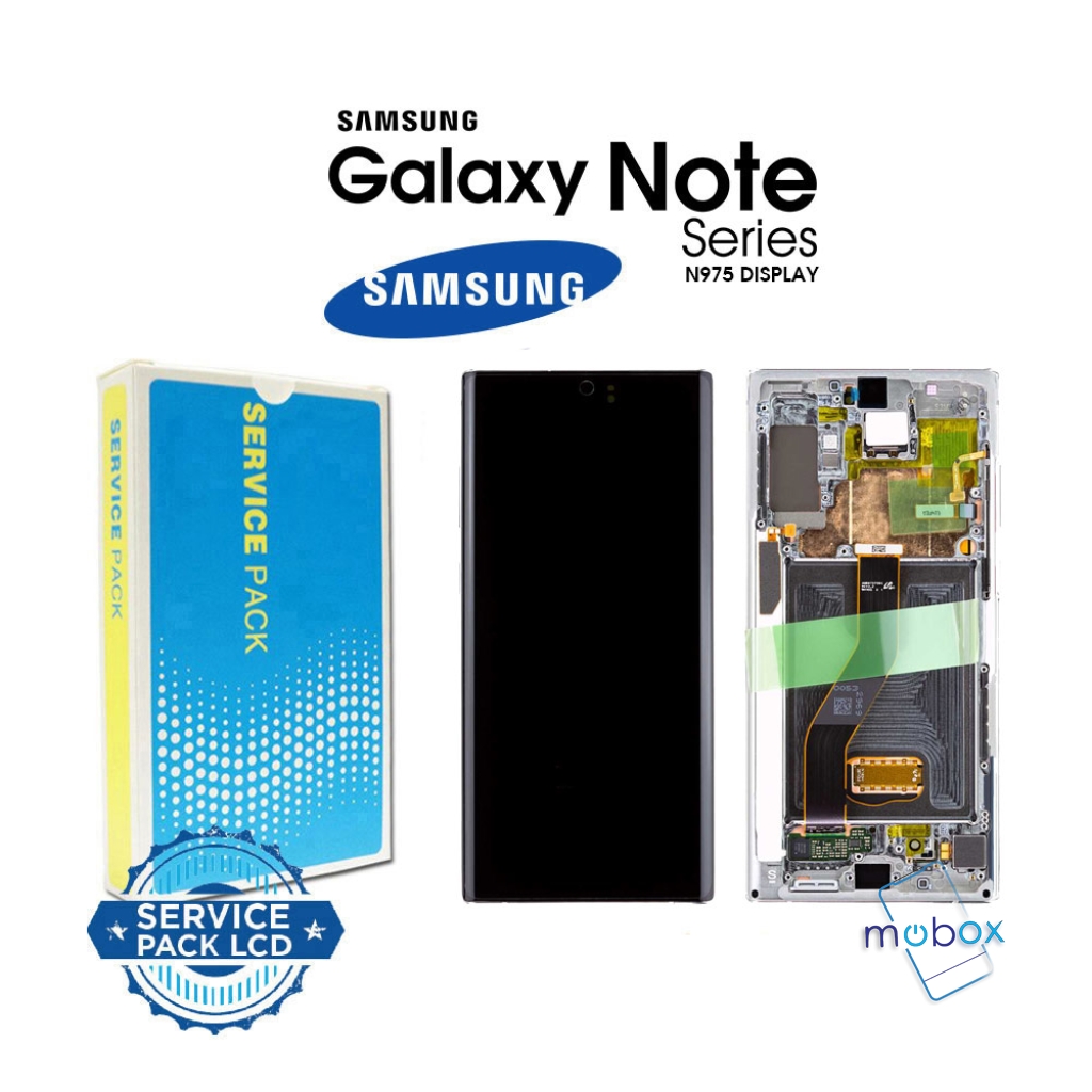 Samsung Galaxy Note 10 Plus / SM-N975F / Service Pack/ Full Original/ LCD Дисплей+ Рамка/Silver