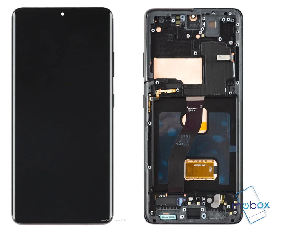 Samsung Galaxy S21 Ultra 5G / SM-G998 LCD Дисплей+ Черна Рамка/Black/ OLED