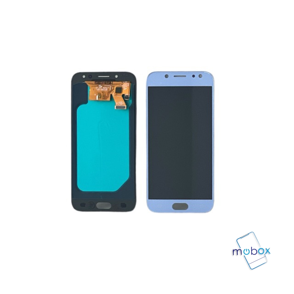 Samsung Galaxy J5 2017 / SM-J530F/ OLED LCD Дисплей+Тъч скрийн Сребрист/син