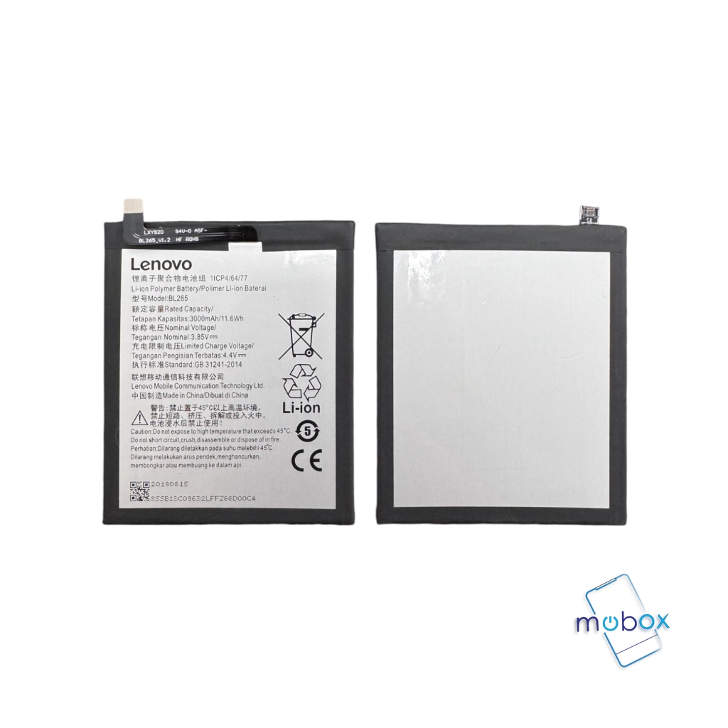 Батерия BL265 за Lenovo Moto M XT1662, Lenovo Moto M Dual XT1663/ 3000mAh/ Оригинал