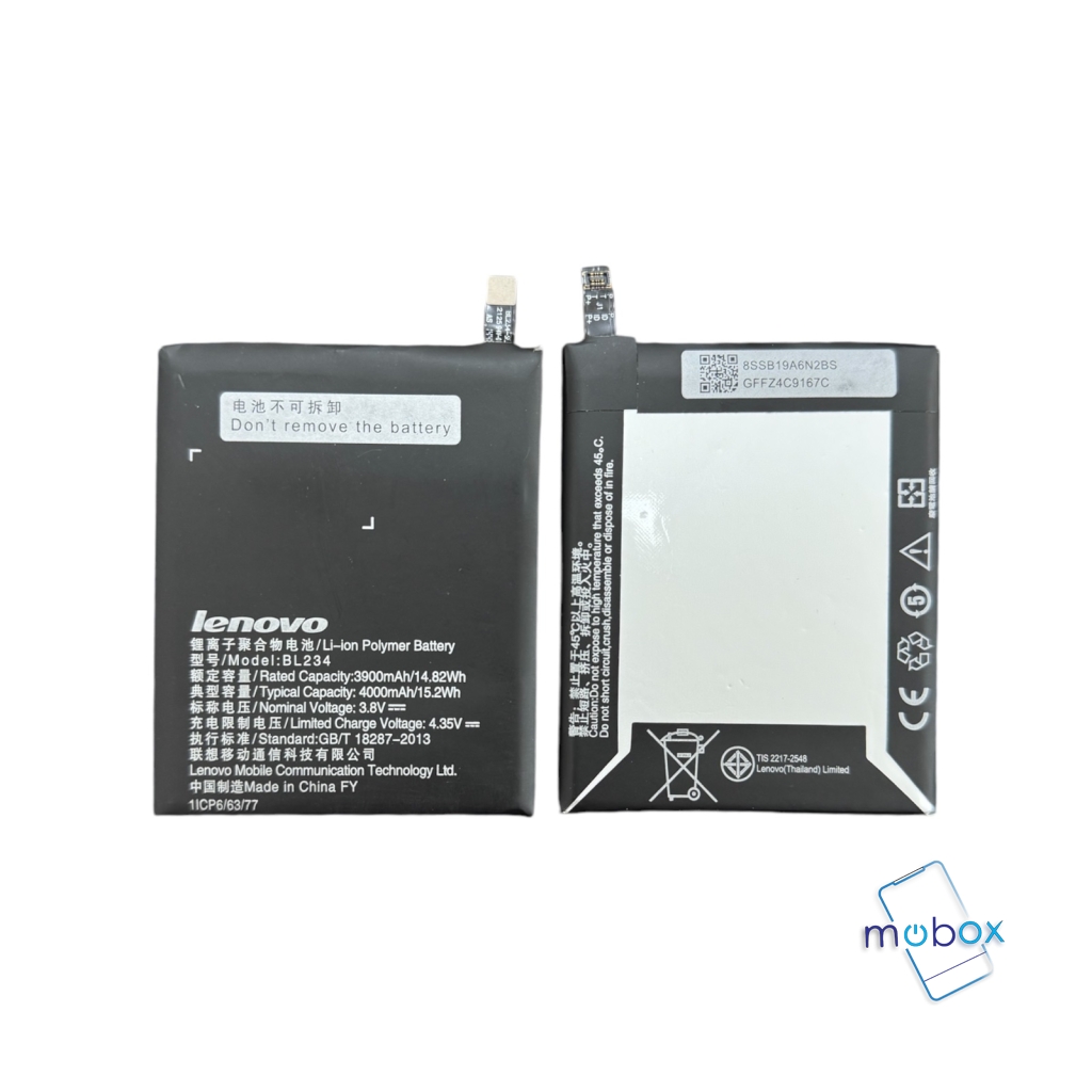 Батерия BL234 за Lenovo P70, Lenovo A5000, Lenovo Vibe P1m /4000mAh/ Оригинал