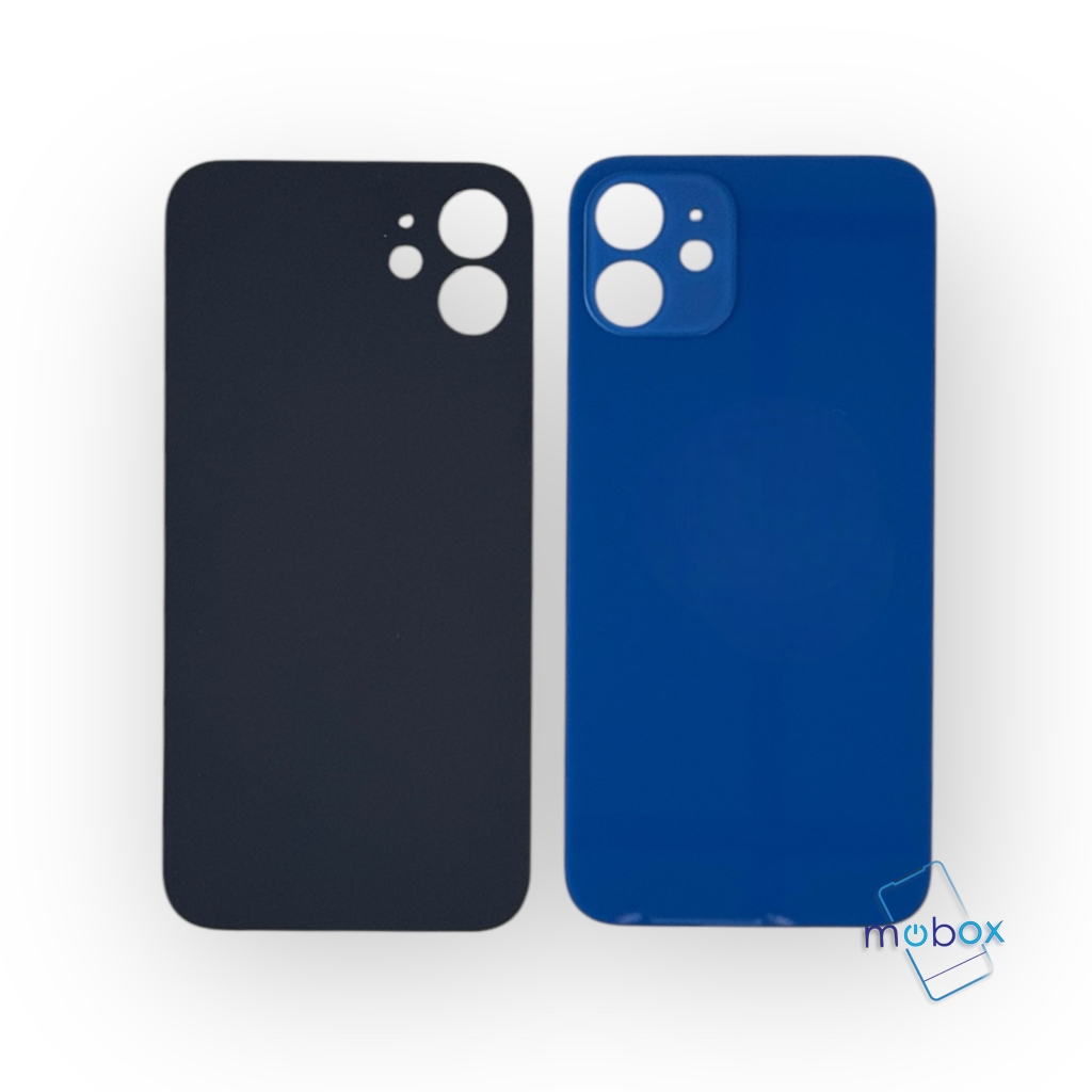 Заден капак за iPhone 12 /Big Hole/ Задно стъкло/ Blue / Син