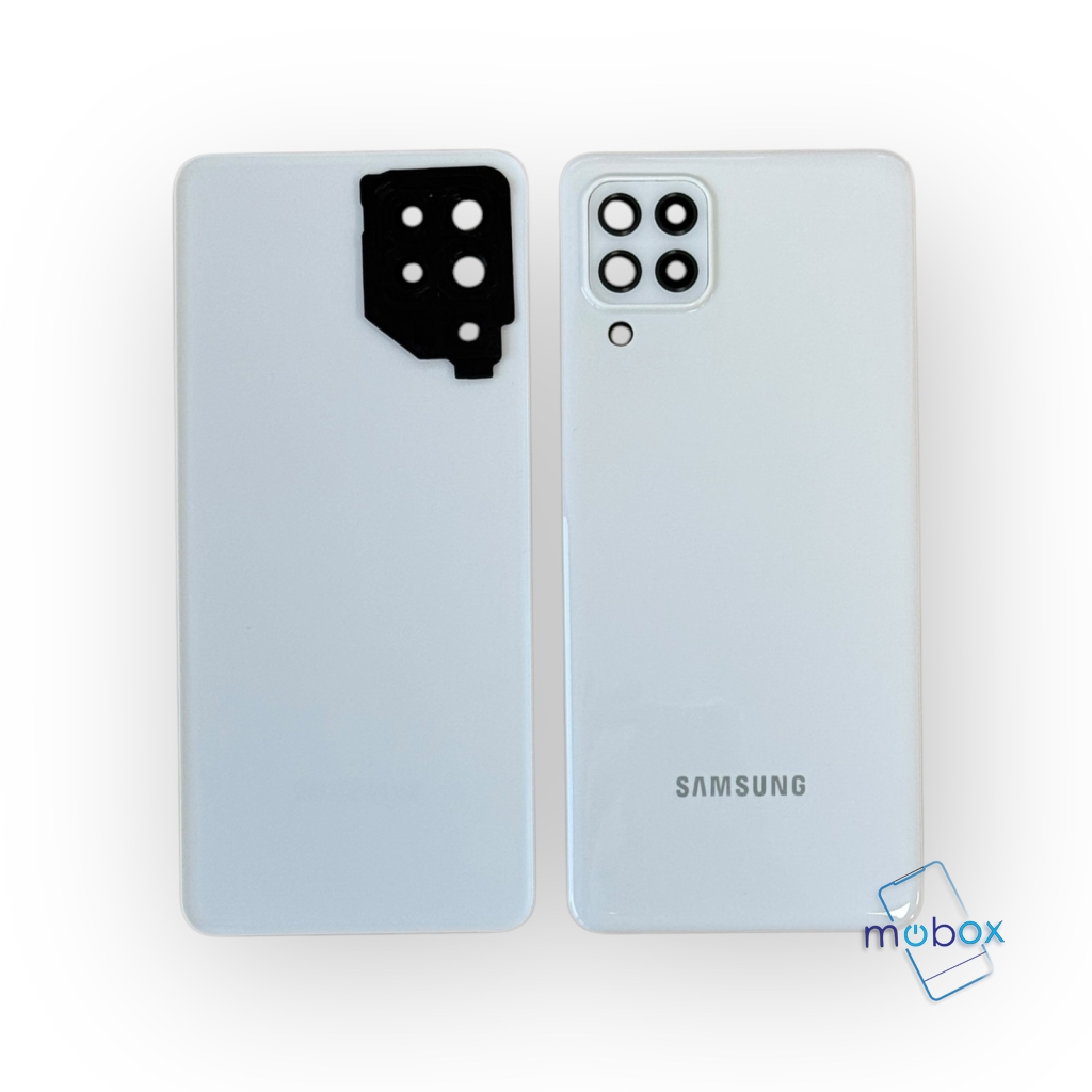 Заден капак за Samsung Galaxy A22 4G / SM-A225F / със стъкло камера/ бял