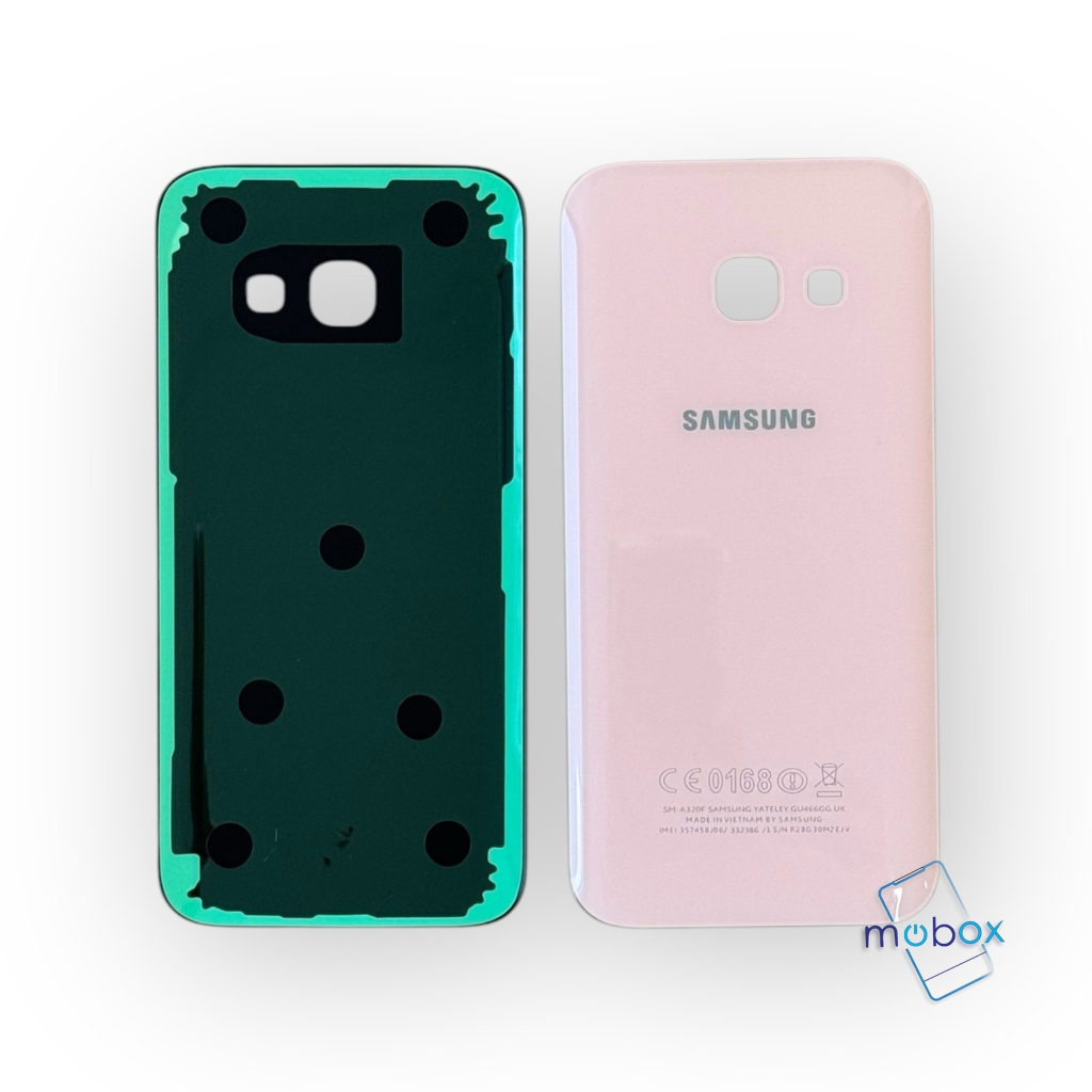 Заден капак за Samsung Galaxy A3 2017 / SM-A320 / Задно стъкло / розов