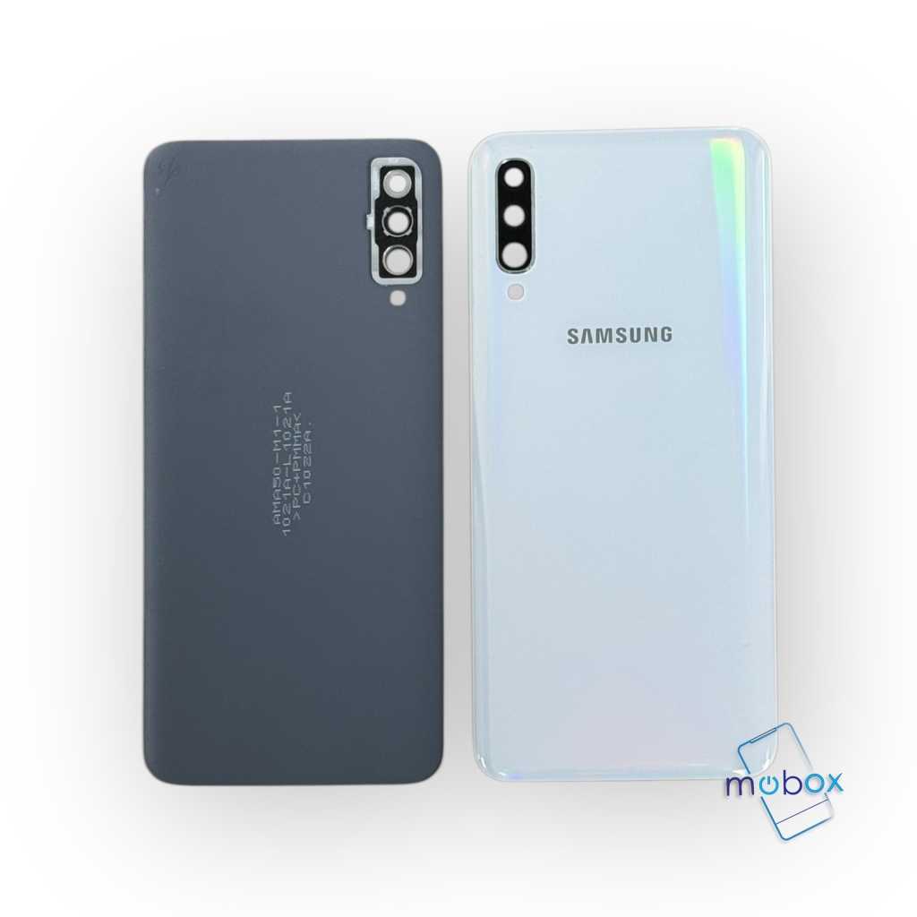 Заден капак за Samsung Galaxy A50 / SM-A505F /със стъкло камера/ Задно стъкло/ Бял