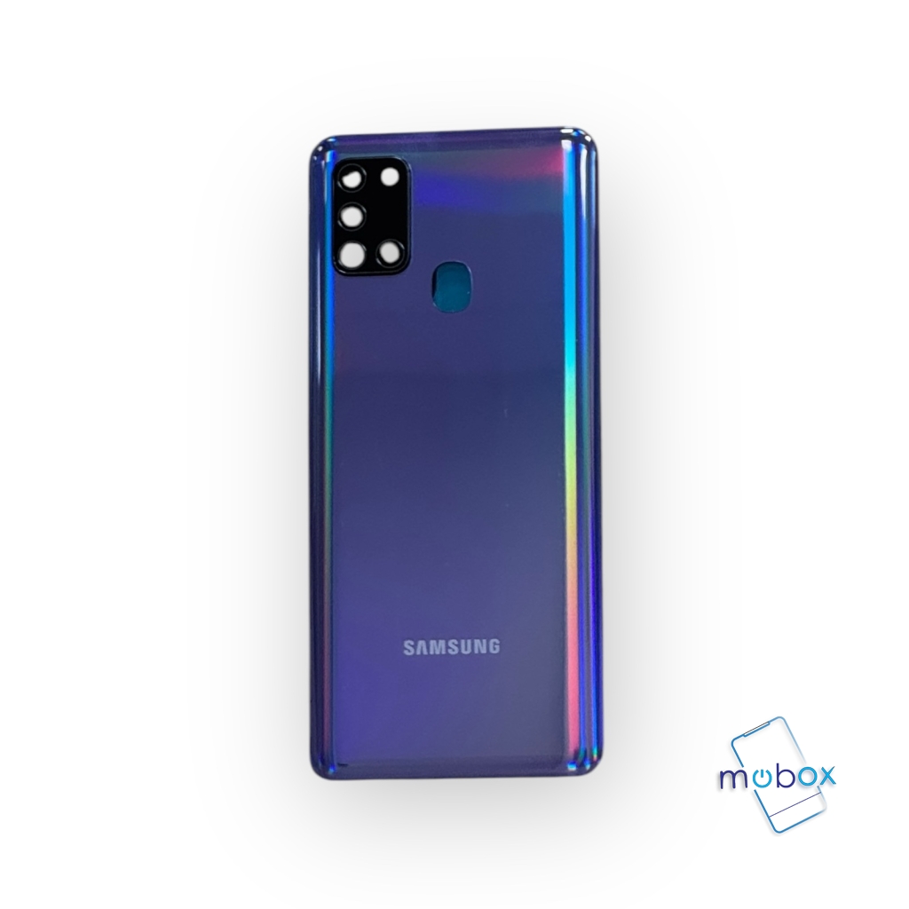 Заден капак за Samsung Galaxy A21s/ SM-A217F със стъкло камера /Задно стъкло / Син