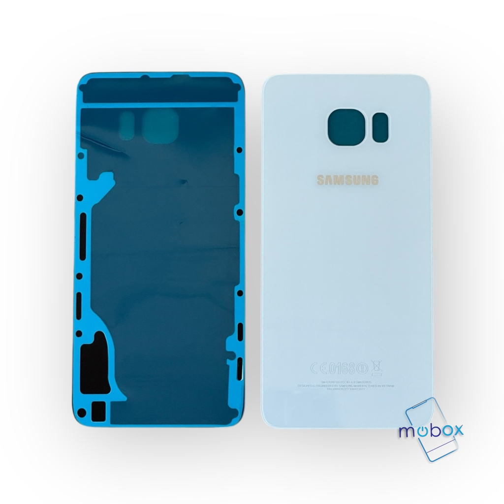 Заден капак за Samsung Galaxy S6 Edge Plus / Задно стъкло / Бял