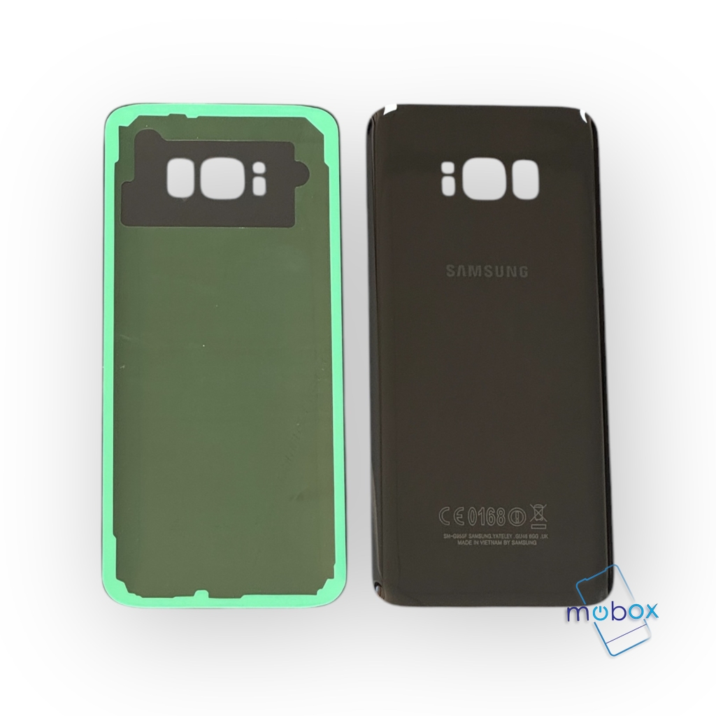 Заден капак за Samsung Galaxy S8+ S8 Plus G955 / Задно стъкло/ Черен