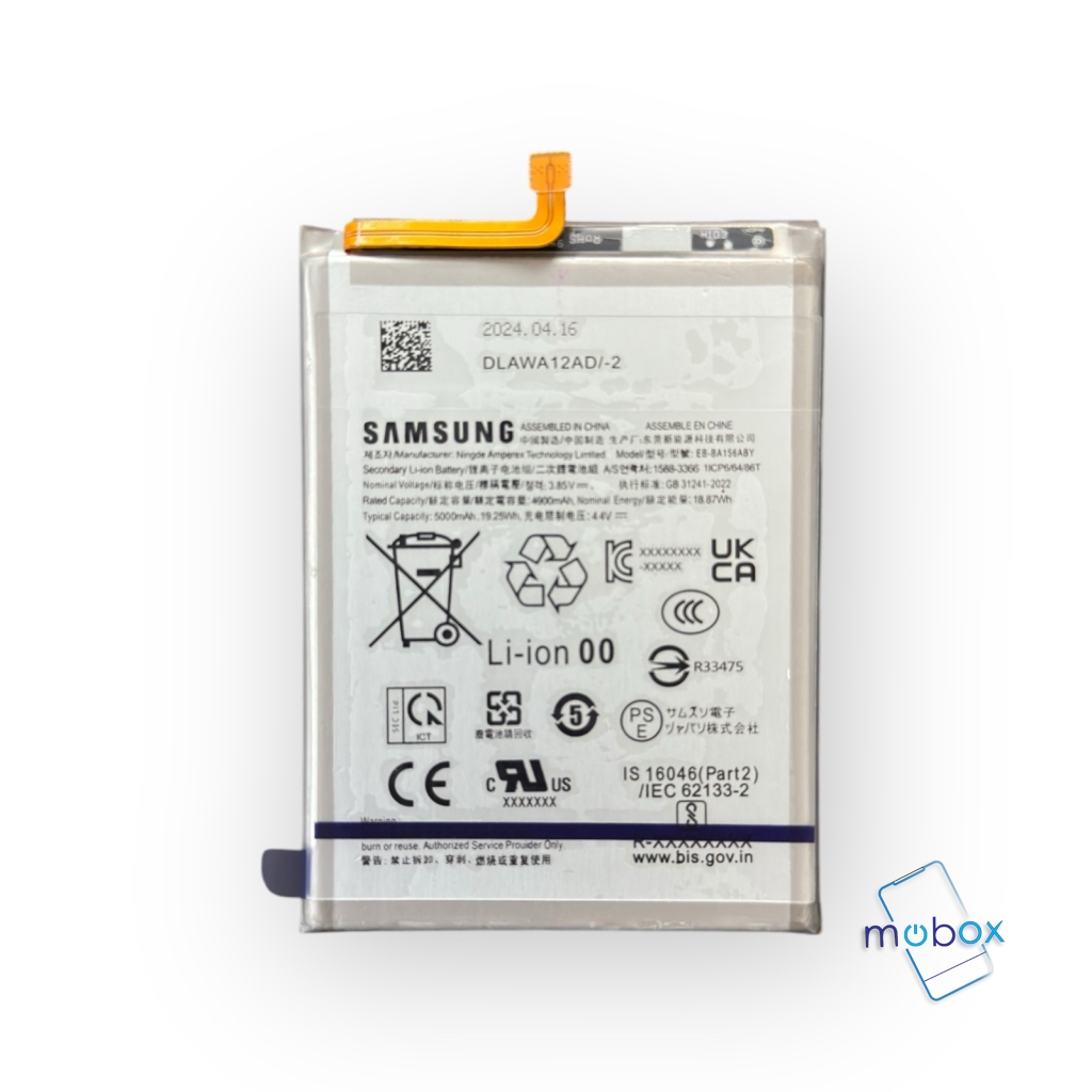 Батерия EB-BA156ABY за Samsung Galaxy A15 4G A155F / Samsung Galaxy A15 5G A156B / 4900mAh / 3.85V / Оригинал