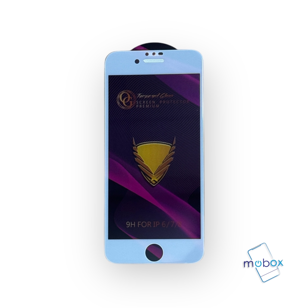 3D Стъклен протектор за iPhone 7 8 с рамка черни 3D Tempered Glass