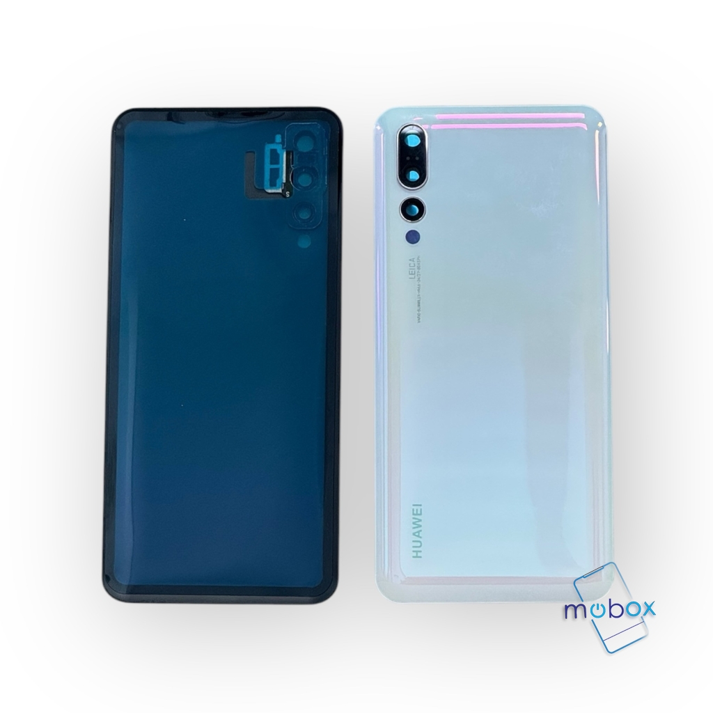 Заден капак за Huawei P20 Pro / CLT/ със стъкло камера /Pearl White/Бял /Задно стъкло