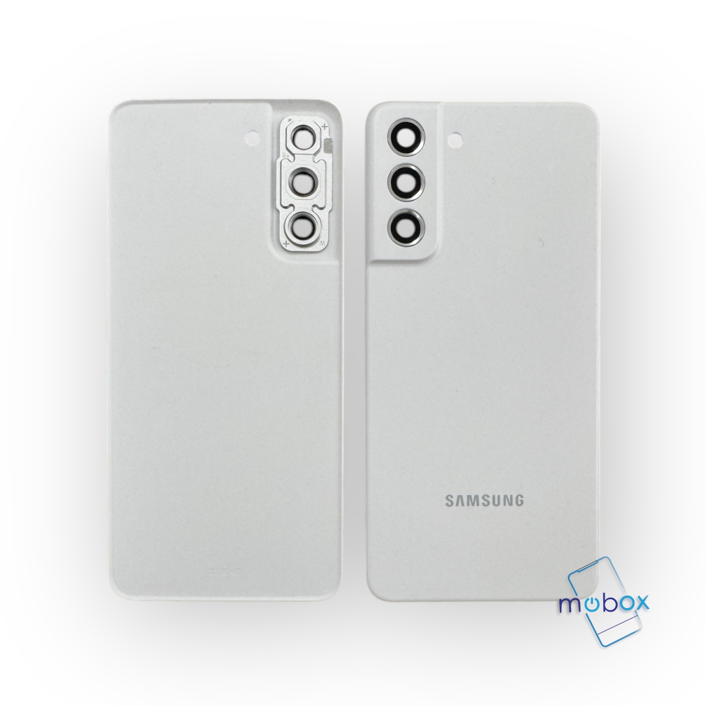 Заден капак за Samsung Galaxy S21 FE 5G / SM-G990B / със стъкло камера/ White/ Бял