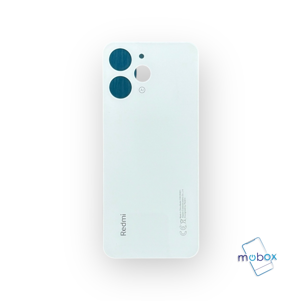 Заден капак за Xiaomi Redmi 12, 23053RN02A, 23053RN02Y / Silver, Сребрист / Бял