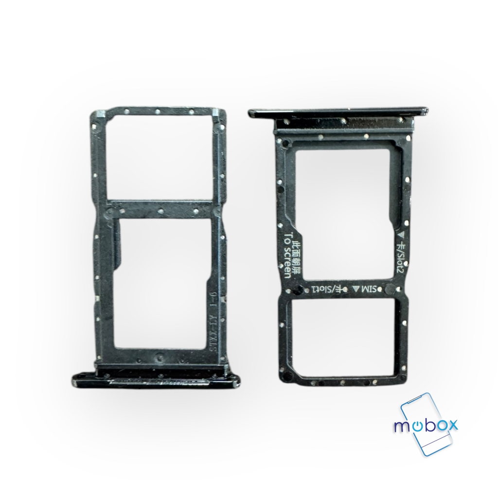 SIM държач за Huawei P Smart Z / Sim Card, microSD Tray / черен