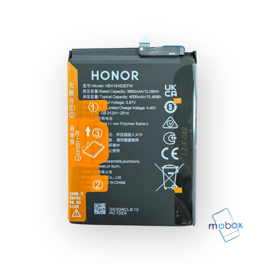 Батерия HB416492EFW за HONOR X8 / TFY-LX1, TFY-.../ 4000mAh/ 3.87V/ Оригинал
