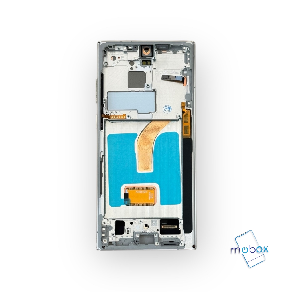 Samsung Galaxy S22 Ultra 5G / SM-S908B LCD Дисплей+ Сива Рамка/Silver/ OLED
