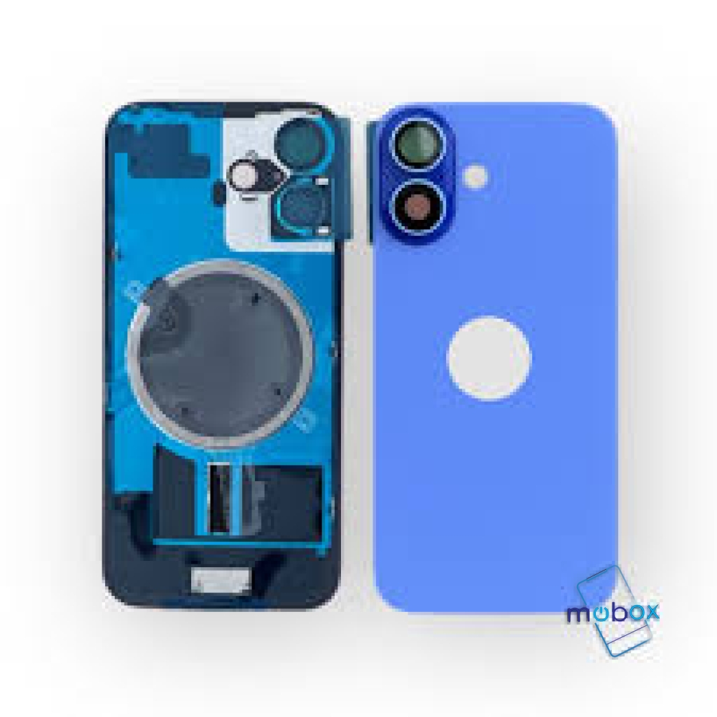 Заден капак за iPhone 16 Plus / Оборудван/ с метална част, с магнити, със стъкло камера/Ultramarine/Син