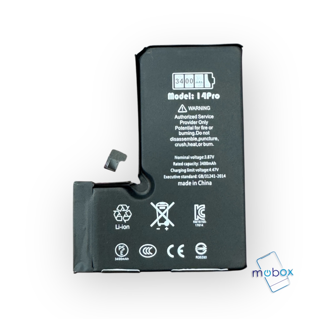 Ti Diagnostic /Нова Батерия за iPhone 14 Pro/ A2866/ High Capacity 3400mAh/3.87V / Валидиране без грешка /100 Health, 