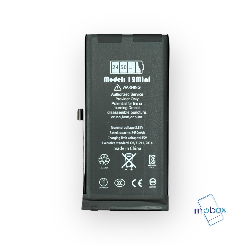 Ti Diagnostic /Нова Батерия за iPhone 12 mini /A2471/ High Capacity 2490mAh/ Валидиране без грешка /100 Health, 
