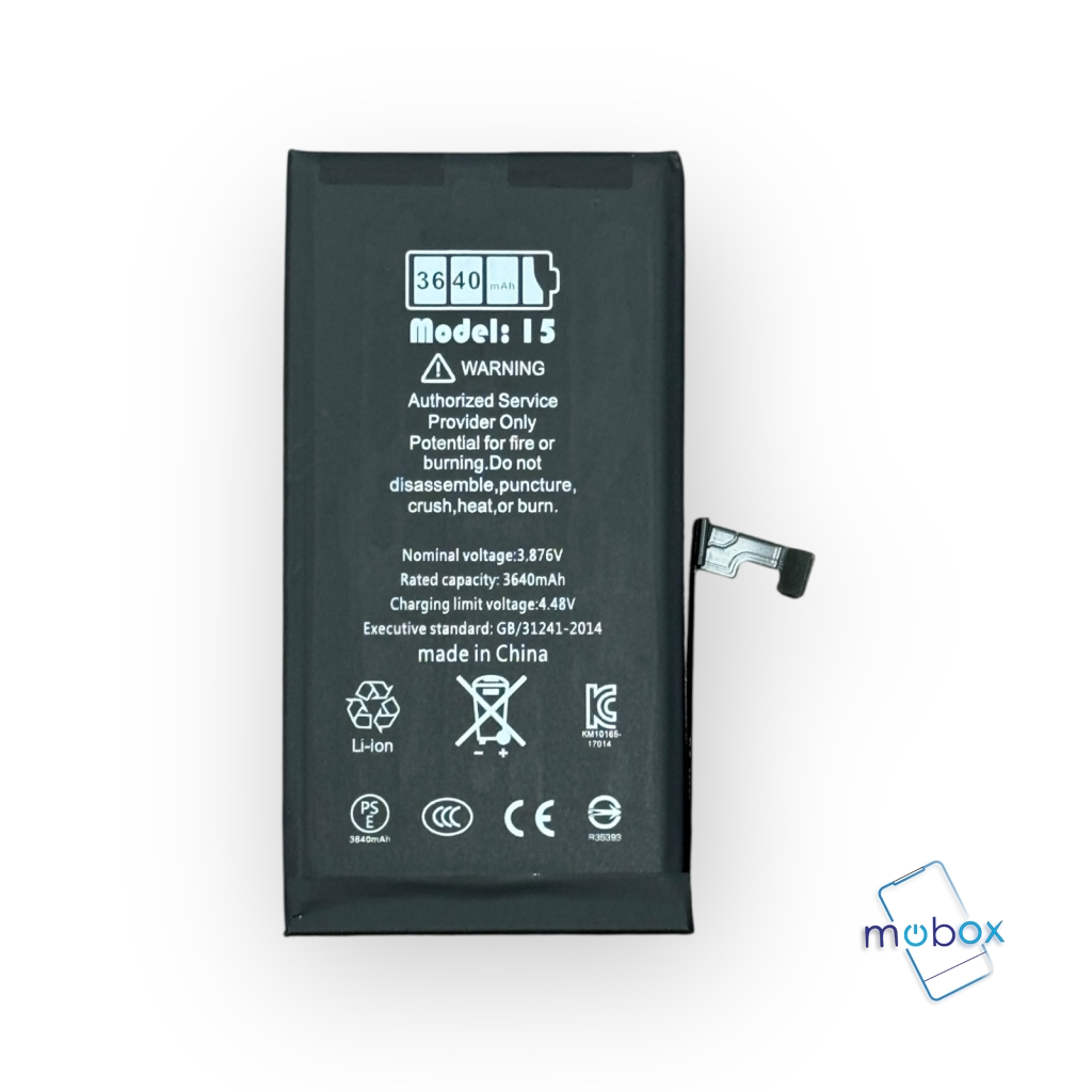 Ti Diagnostic /Нова Батерия за iPhone 15 / A3090, A3092, A3089, A2846/ High Capacity 3620mAh/ Валидиране без грешка /100 Health, 
