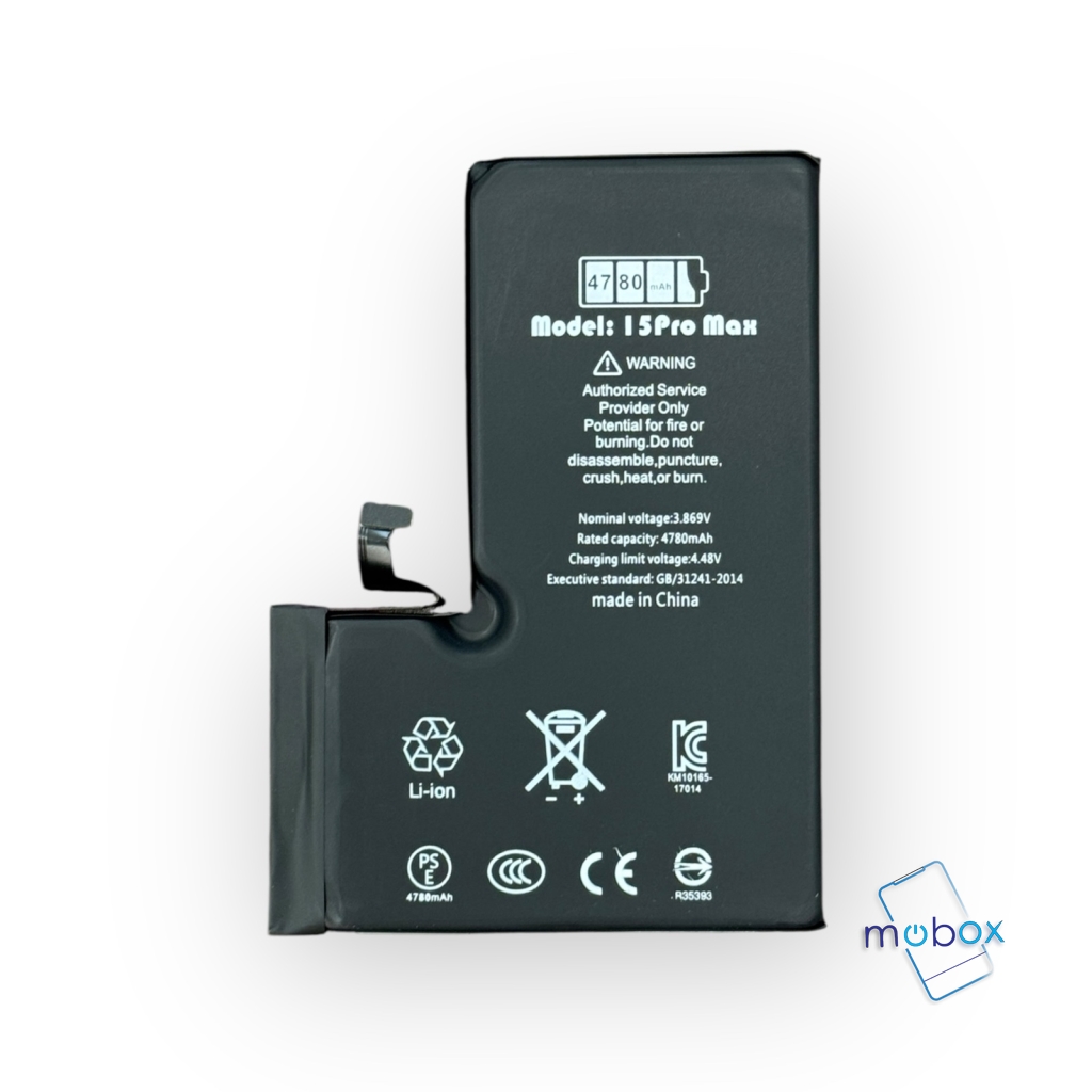 Ti Diagnostic /Нова Батерия за iPhone 15 Pro/A3101, A3102, A3104, A2848/High Capacity 3420mAh/3.879V/ Валидиране без грешка /100 Health, 
