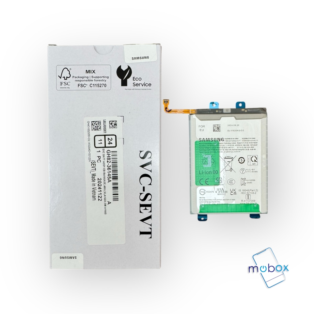 Батерия EB-BA166ASE / Service Pack/ за Samsung Galaxy A16 (5G/4G) SM-A166 / SM-A165 /4860mAh/ GH82-36145A / GH82-36255A