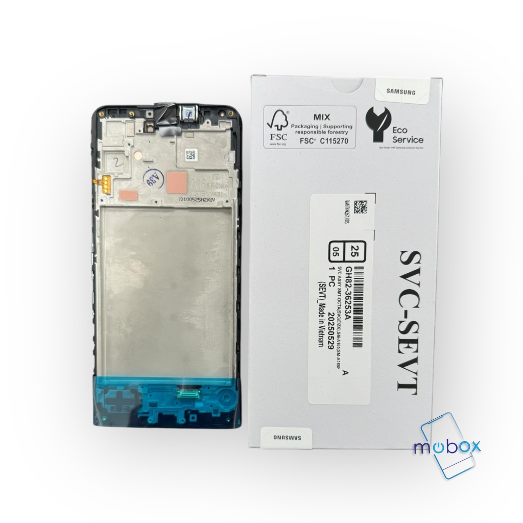 Оригинален дисплей с рамка за Samsung Galaxy A16 4G (A16 LTE) / SM-A165F / LCD + Тъчскрийн / Full Original Service Pack / GH82-36253A