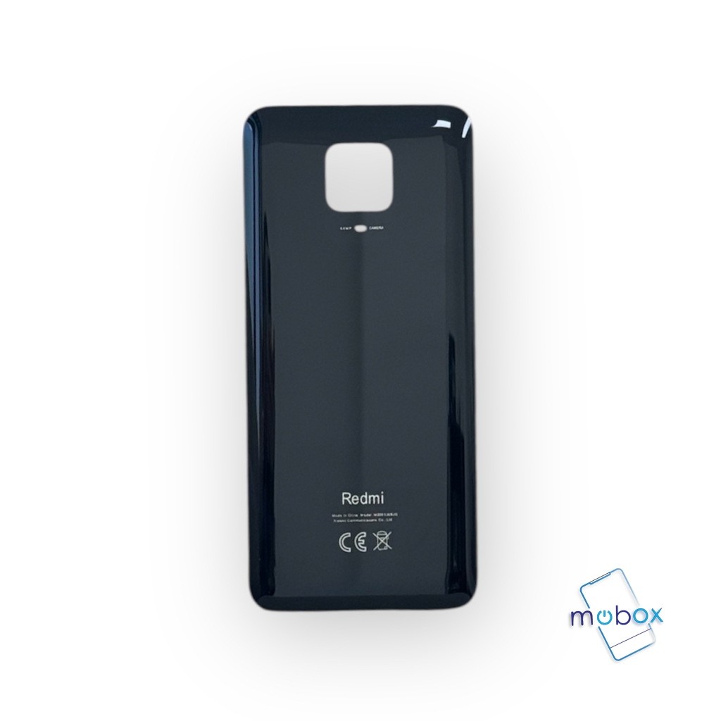 Заден капак за Xiaomi Redmi Note 9 Pro / Redmi Note 9S /M2003J6B2G, M2003J6A1G/Задно стъкло/ ЧЕРЕН