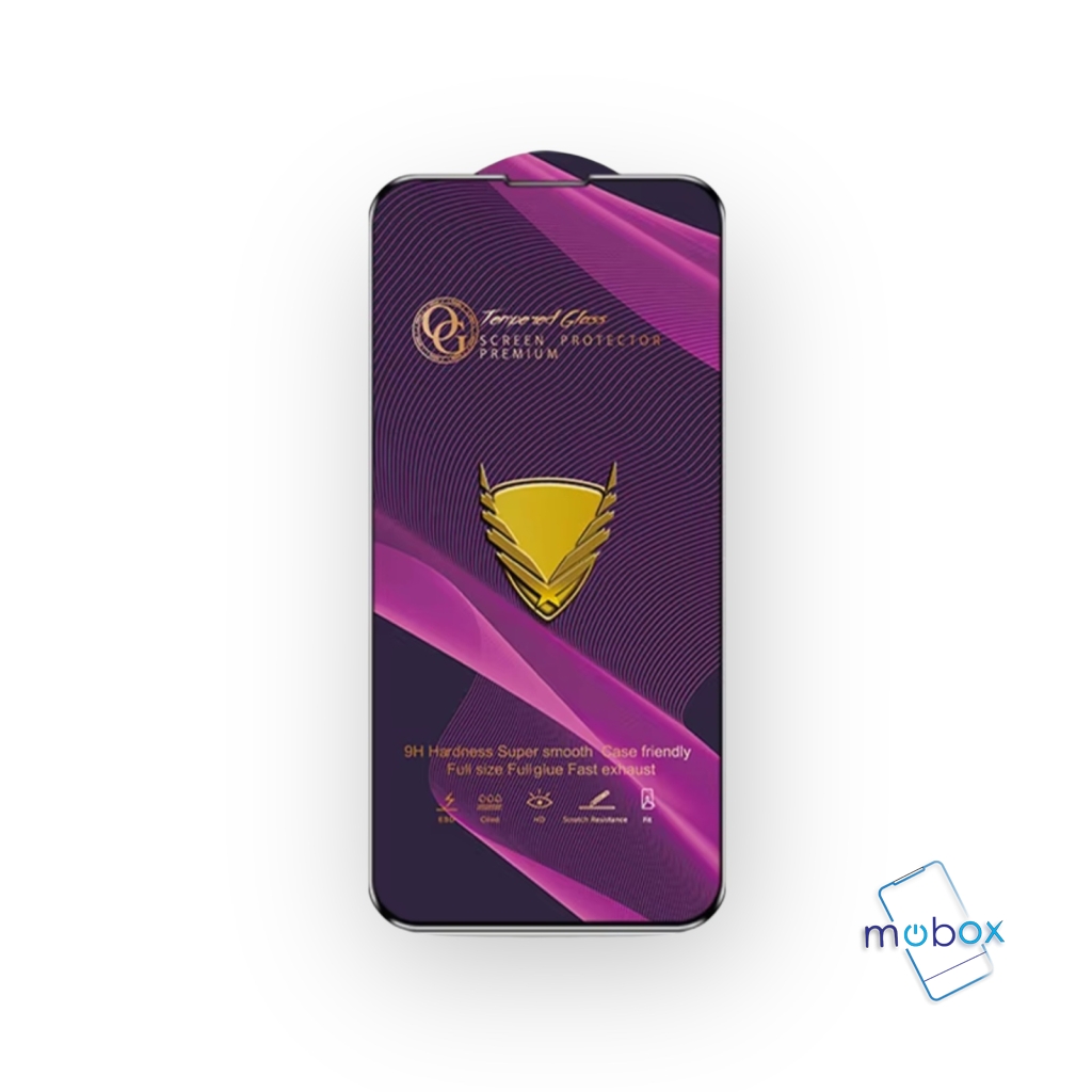 Стъклен протектор за Realme C11 RMX2185, C11 2021 RMX3231, C12 RMX2189, C15 RMX2180 / Golden Armor , OG Full Glue