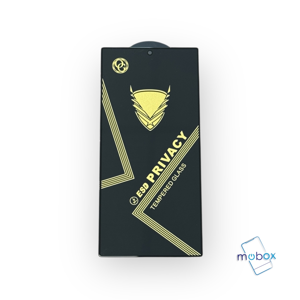 Privacy Стъклен протектор а Samsung Galaxy S24 Ultra / S928 / Golden Armor , OG Full Glue