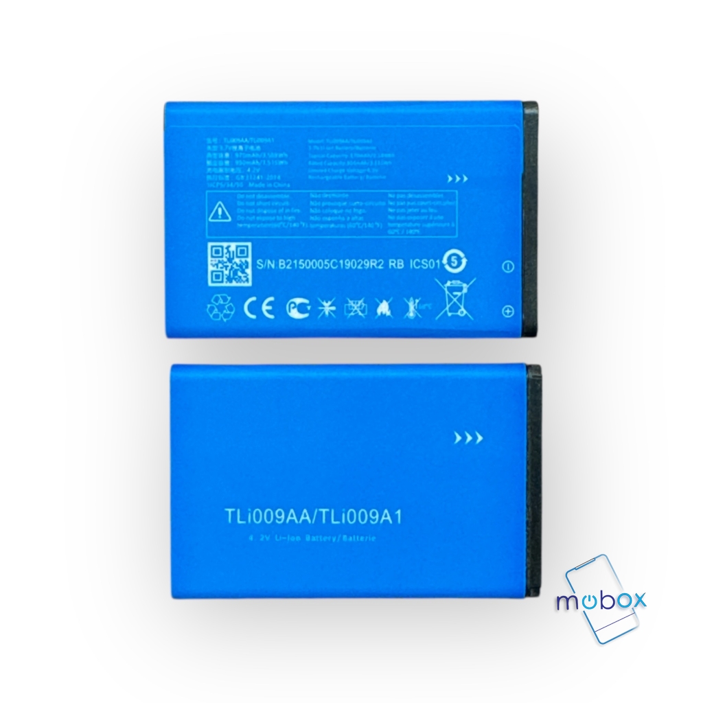 Батерия TLi009AA за Alcatel 3025X, Alcatel 2053D, Alcatel 3026D, Alcatel 3026X/Li-ion/970mAh/3.7V/ Оригинал