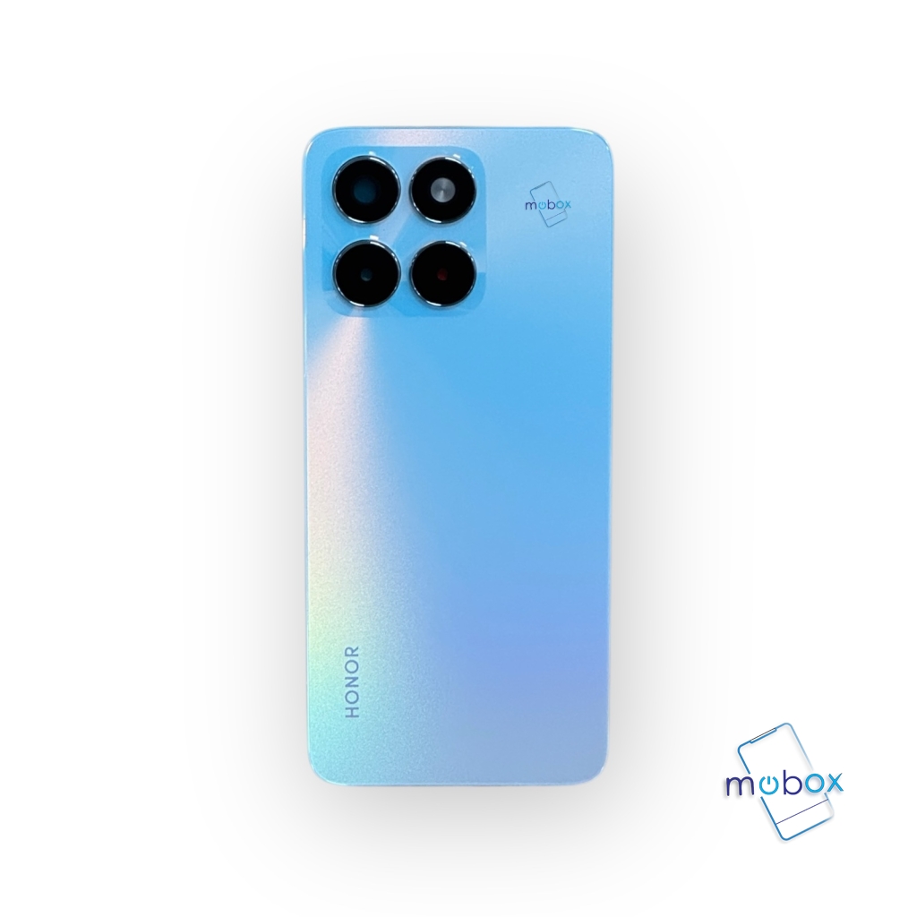 Заден капак за Huawei Honor X6a / WDY със стъкло камера/Задно стъкло / Sky Silver/ светло син