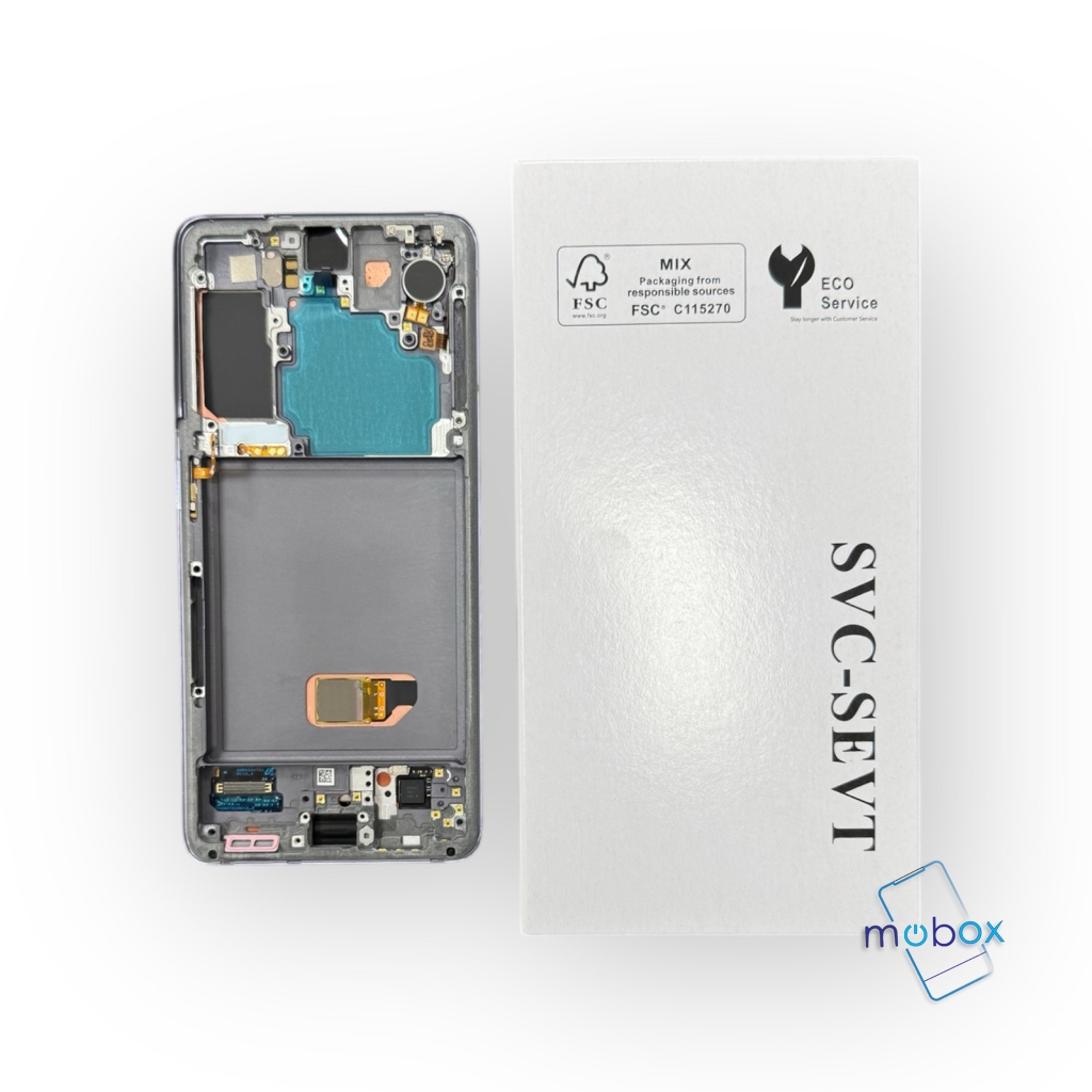 Samsung Galaxy S21 5G / G991 , SM-G991B /Service Pack/ Full Original/ LCD Дисплей+ Рамка/ Grey