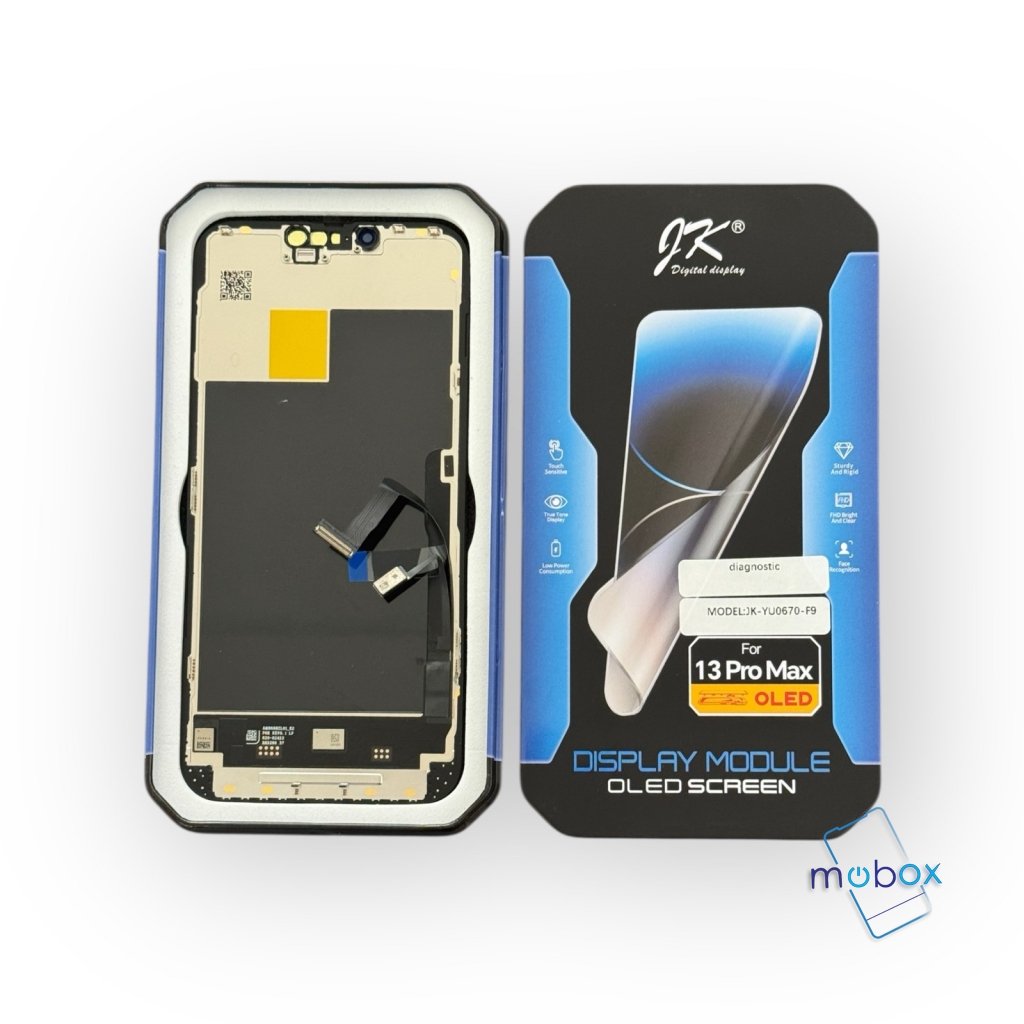 Soft OLED Дисплей за iPhone 13 Pro Max/ LCD +Тъч скрийн /JK -/ ORG IC /Pass Diagnostic