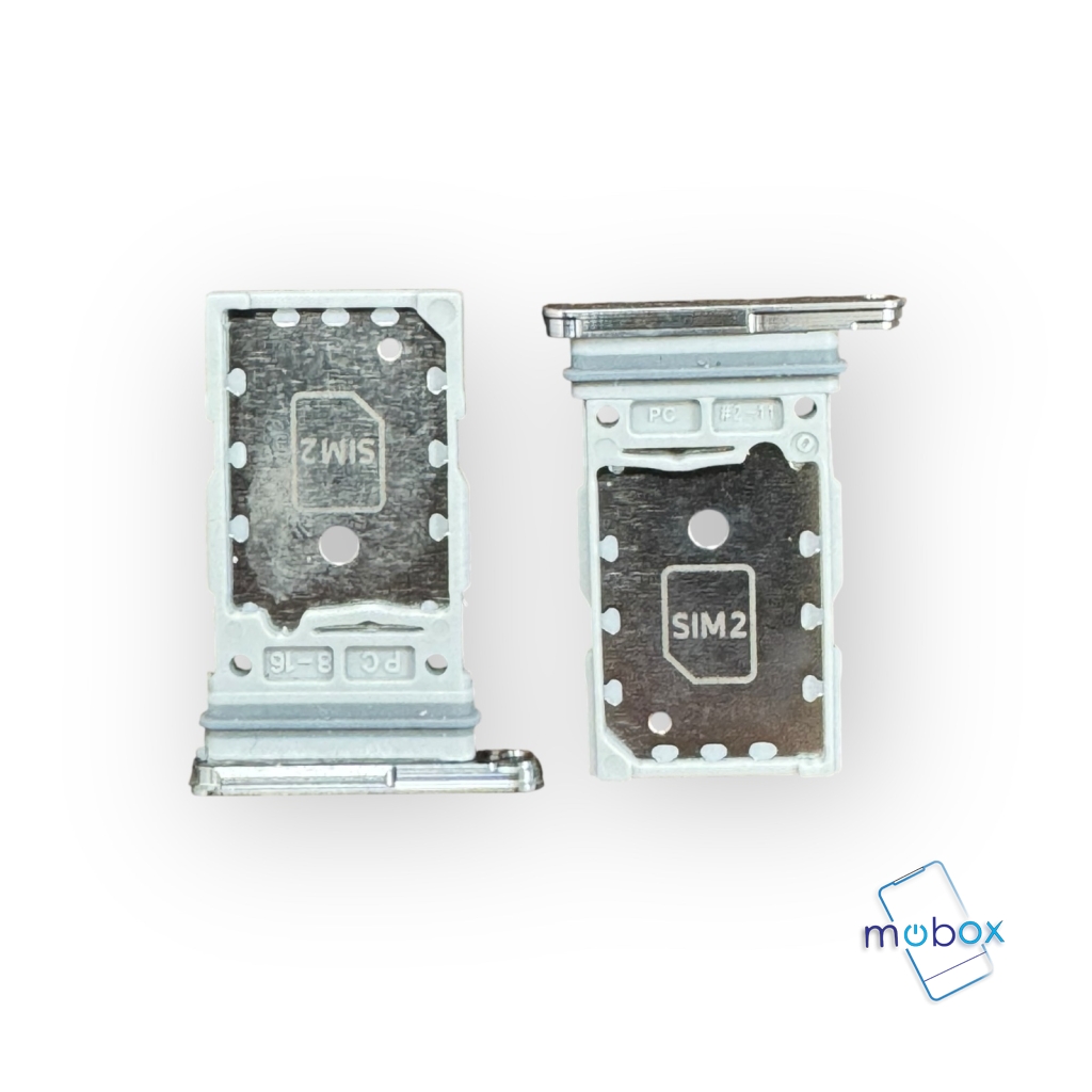 Sim държач за Samsung Galaxy S22 5G, S22 Plus 5G / S901, S906/ Dual nanoSim /Silver / Сребрист