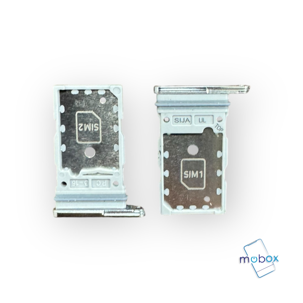 Sim държач за Samsung Galaxy S22 Ultra 5G / S908 / Dual nanoSim / White Silver/ Бял-Сив