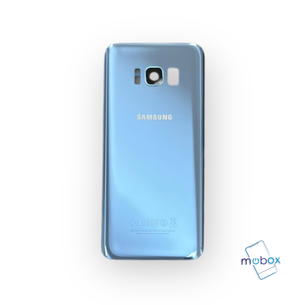 Заден капак за Samsung Galaxy S8 G950 / Задно стъкло/ със стъкло камера / Синьо