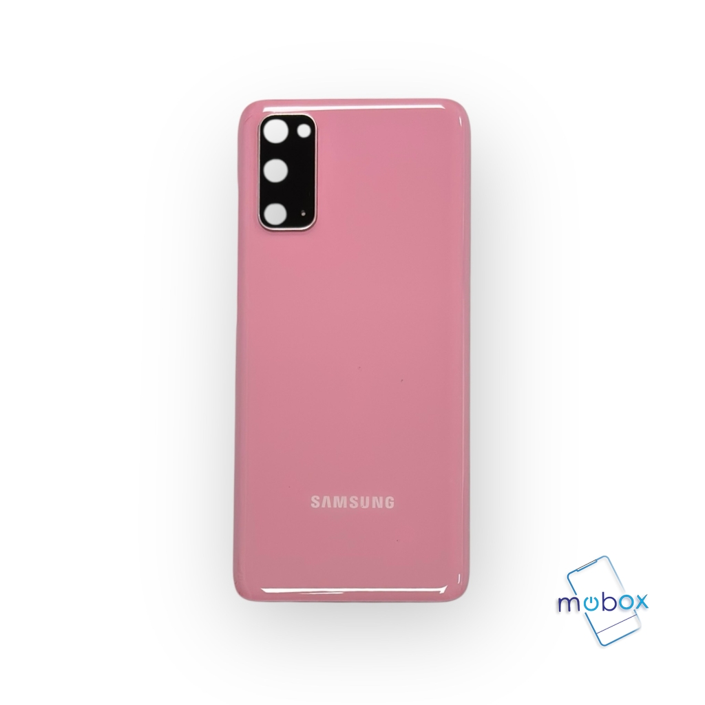 Заден капак за Samsung Galaxy S20 4G/5G / G980, G981/ със стъкло камера/ Задно стъкло/ Pink/ Розов