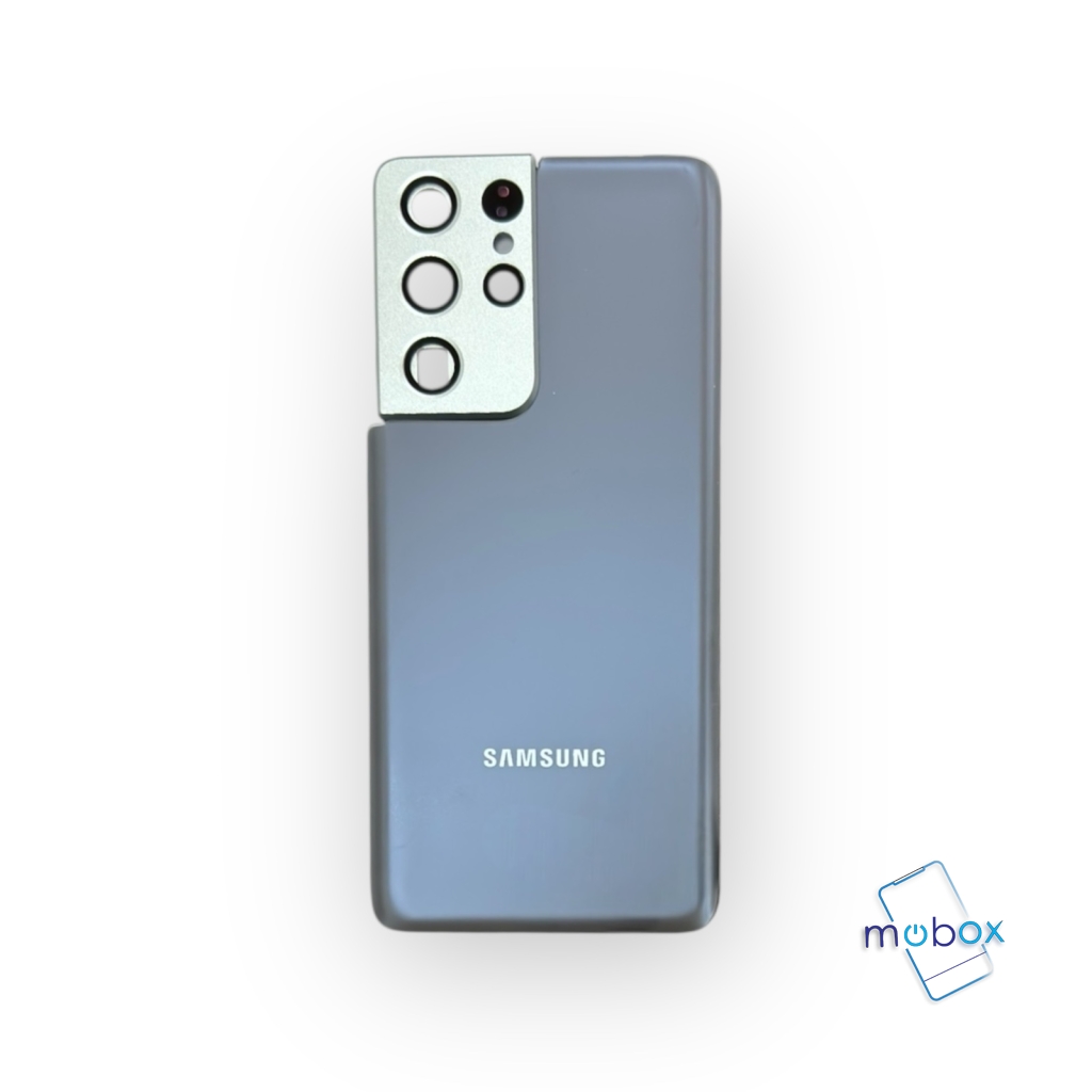 Заден капак за Samsung Galaxy S21 Ultra G998 /със стъкло камера /Задно стъкло / Navy/ Тъмно син
