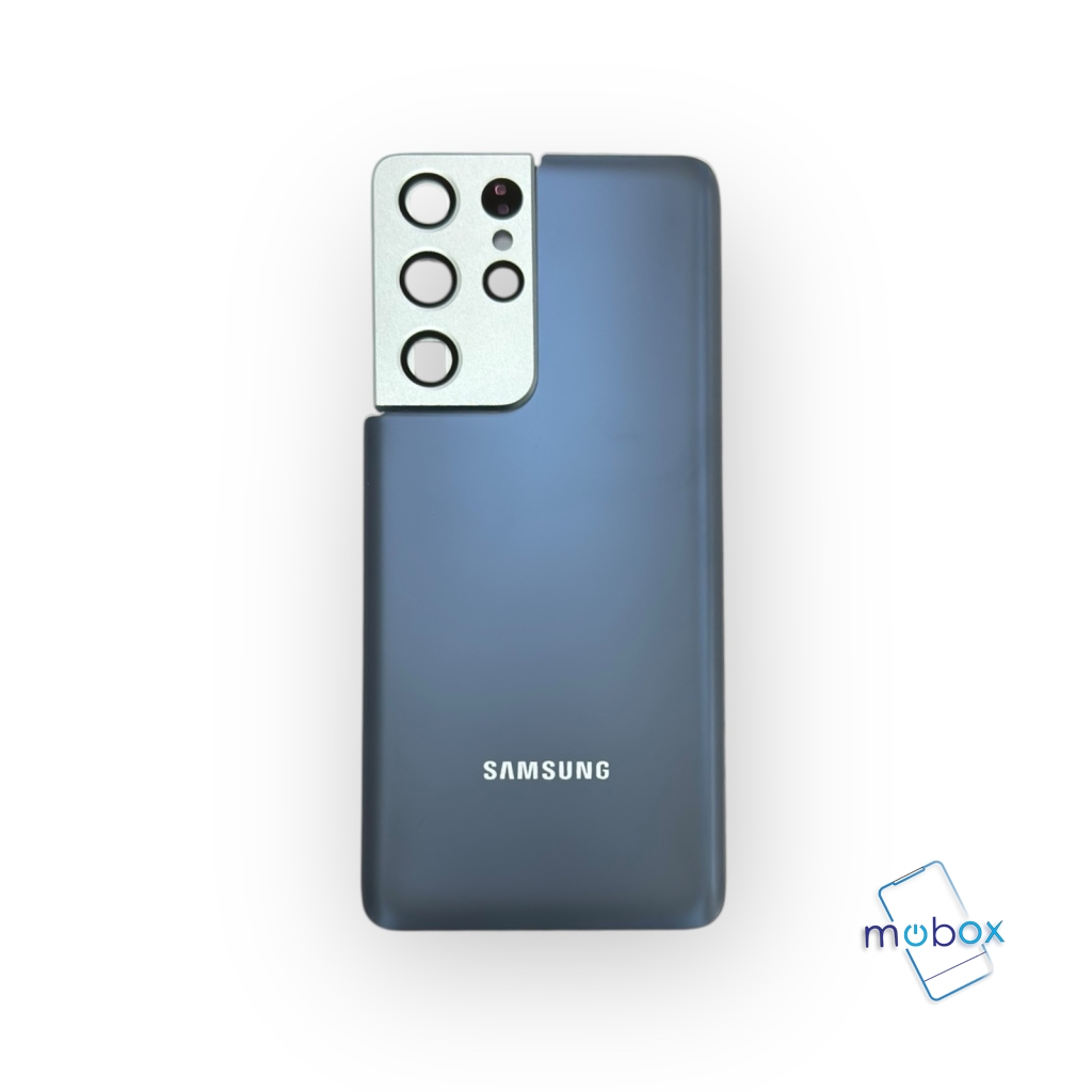 Заден капак за Samsung Galaxy S21 Ultra G998 /със стъкло камера /Задно стъкло / Phantom Navy/ Син