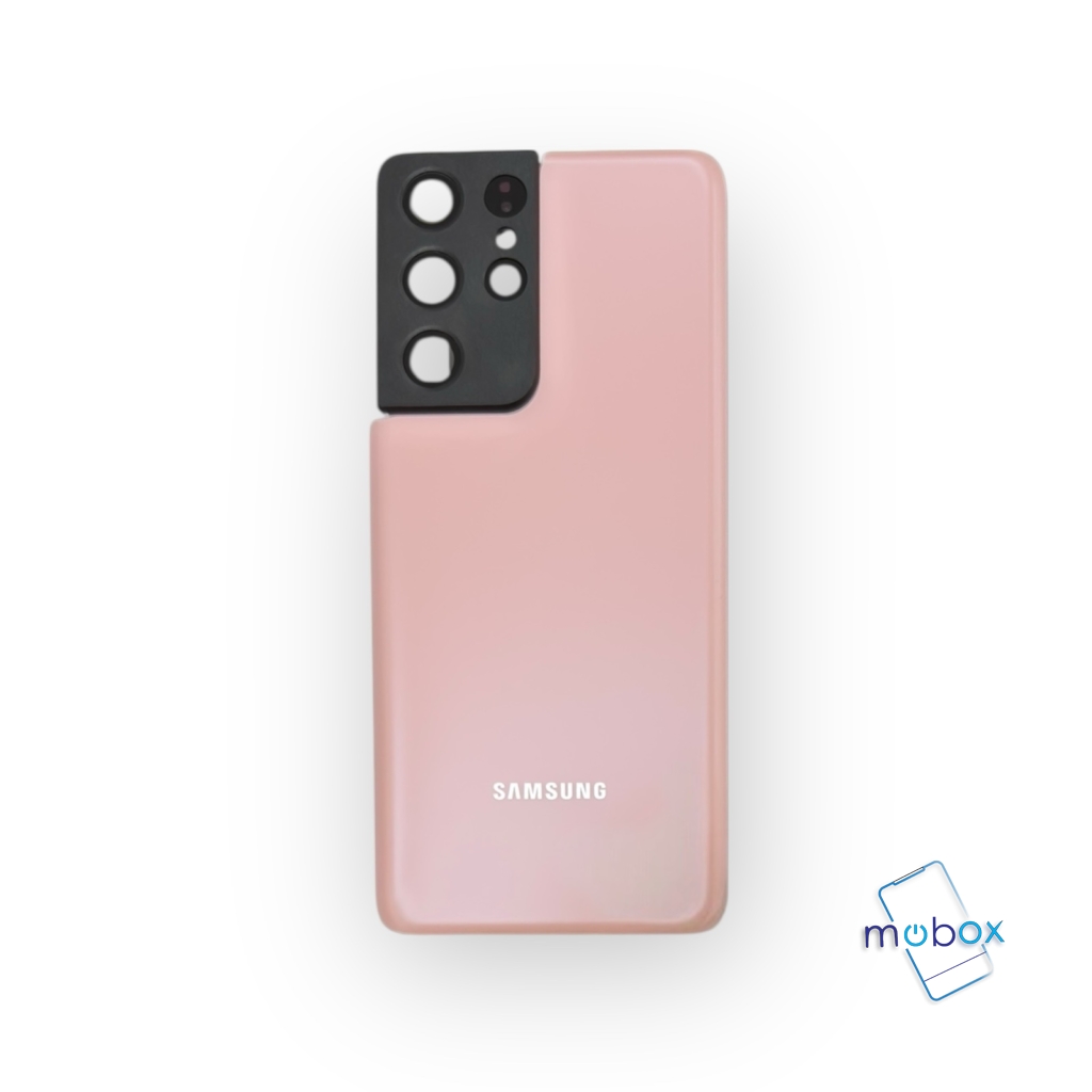 Заден капак за Samsung Galaxy S21 Ultra G998 /със стъкло камера /Задно стъкло / Phantom Pink / Розов