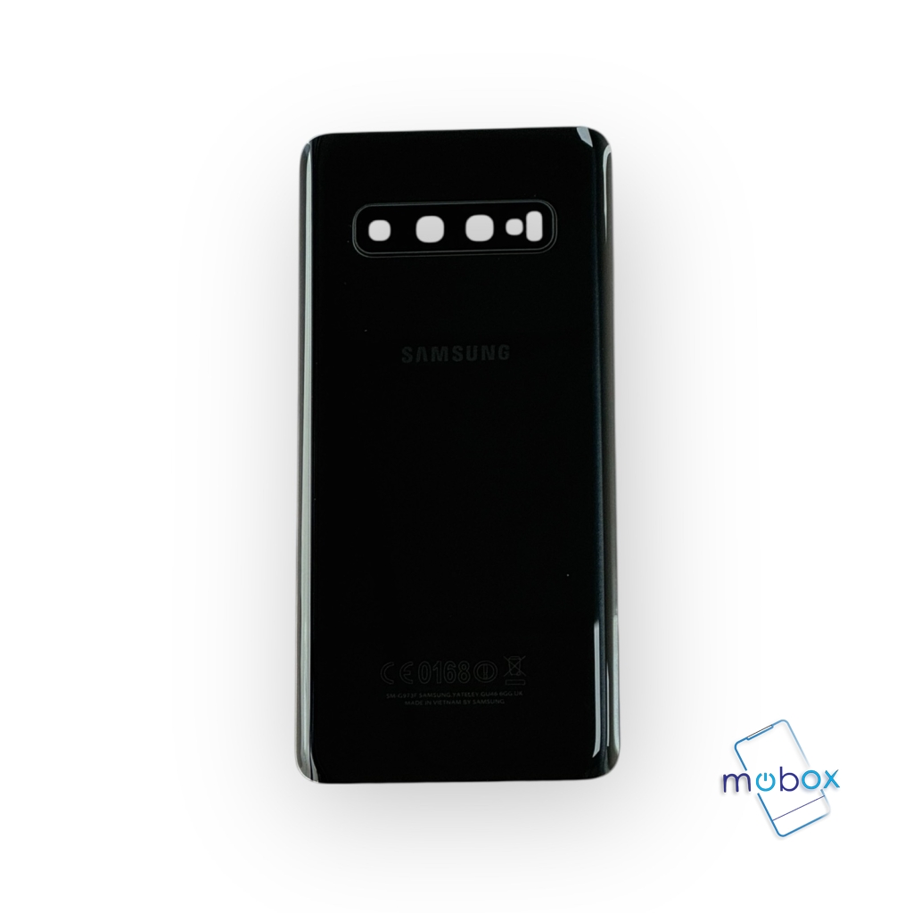 Заден капак за Samsung Galaxy S10 SM-G973F със стъкло камера / Задно стъкло / Черен