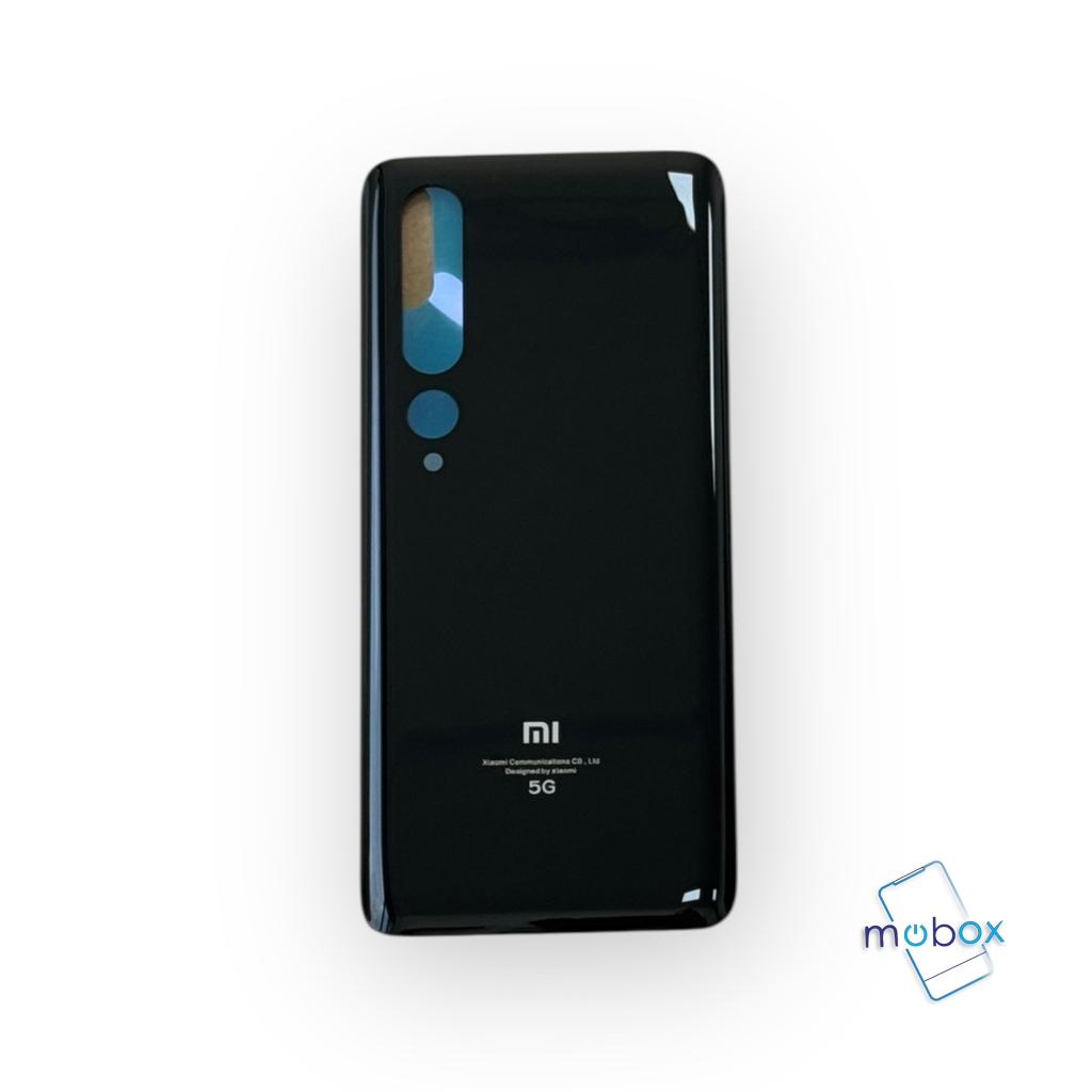 Заден капак за Xiaomi Mi 10 5G Mi 10 Pro 5G M2001J2G , M2001J2I , M2001J1G / Задно стъкло / Черен
