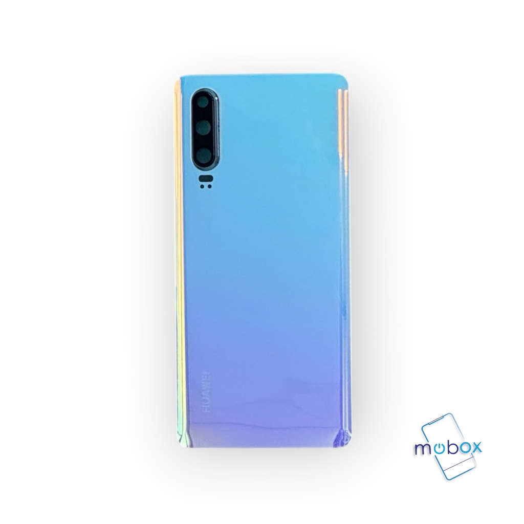 Заден капак за Huawei P30 / ELE-L29, ELE-L09, ELE-AL00 / Със стъкло камера /Задно стъкло/Breathing Crystal/ Светло Син