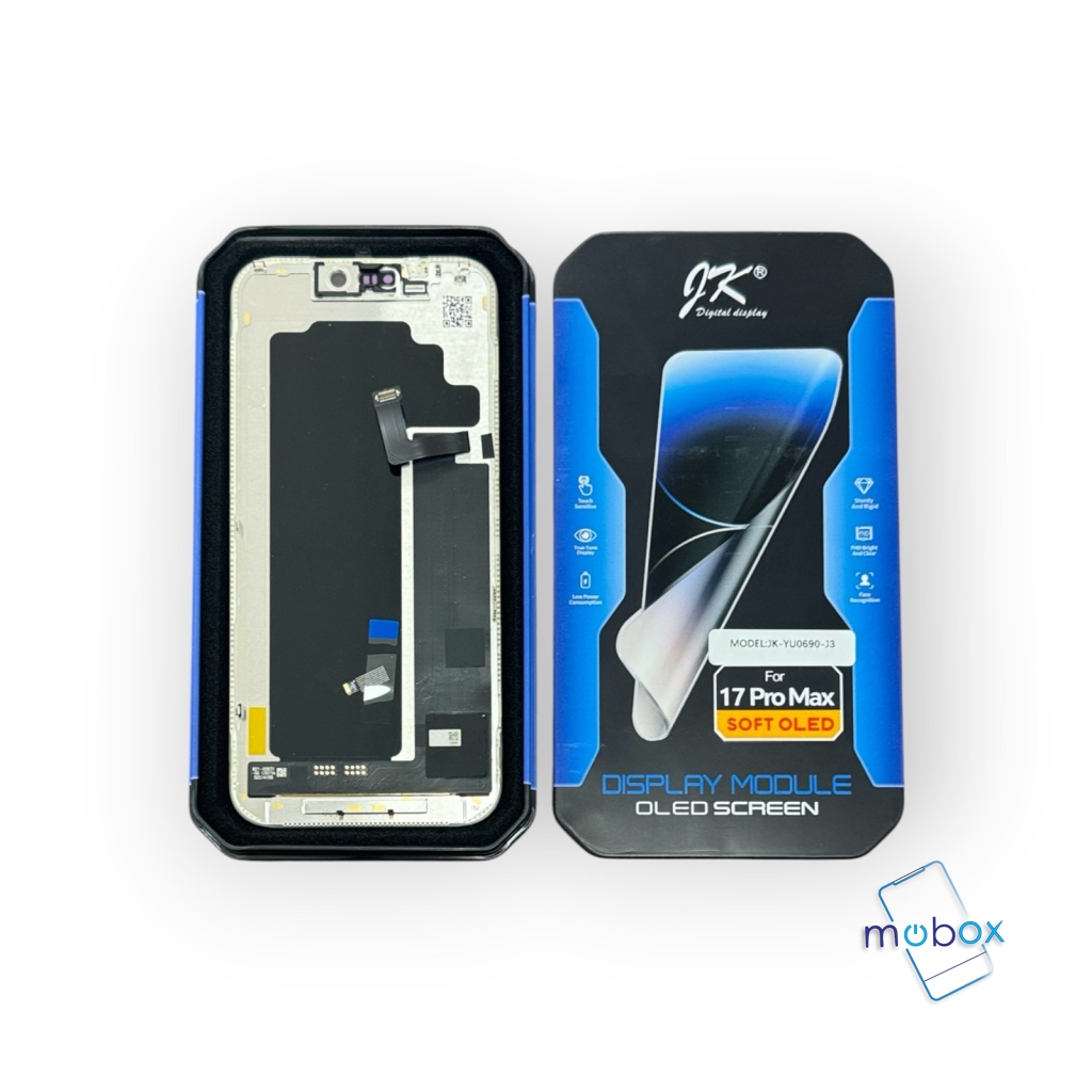 Soft OLED Дисплей за iPhone 17 Pro Max / LCD +Тъч скрийн /120Hz / JK